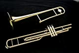 trombone Harlem di pistoni tbp-900 Nuovo. astuccio Leggero Tipo zaino, boccaglio, accessori. spedizione gratuita.