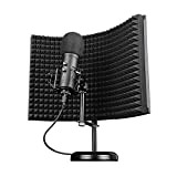 Trust Gaming Microfono con Schermo Fonoassorbente GXT 259 Rudox - USB Microfono a Condensatore per Studio e Registrazione Professionale, Canto, ...
