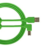 UDG Cavo USB 2.0 (A-B) Angolato Verde 1M - Audio ottimizzato UDG Ultimate Audio Cable per DJ e produttori per ...