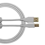 UDG Cavo USB 2.0 (A-B) Dritto Bianco 2M - Audio ottimizzato UDG Ultimate Audio Cable per DJ e produttori per ...