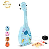 Ukulele da 17 pollici per bambini, ukulele per principianti e bambini, mini ukulele con plettri e la cinghia, strumenti musicali ...