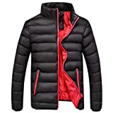 Uninevp Piumino da uomo, leggero, taglia grande, giacca invernale calda, in cotone, giacca cargo, giacca da uomo, giacca a vento ...