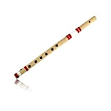 Unique Gift Ideas - Flauto indiano in legno di bambù, 39,4 cm, con chiave “A”, strumento musicale tradizionale Bansuri, realizzato ...