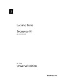 UNIVERSAL EDITION BERIO L. - SEQUENZA Xia - CLARINETTE Classical sheets Clarinet
