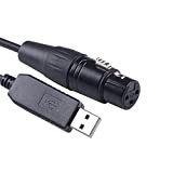 USB a RS485 DMX512 femmina XLR per apparecchiature di illuminazione della fase di controllo con Freestyler, chip FTDI (4,9 m)
