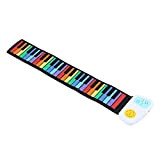 USB Piano, Headphone Design Colrful 49 tasti Roll Up Piano Keyboard, Roll Up Piano Keyboard, Portable for Children, Adult