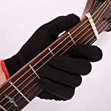 Uticon ChordGuitar Guanto, 1 pezzo chitarra basso pratica principiante protezione completa dito mano guanto antiscivolo - L