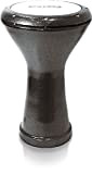 Vatan 3021 - Derbouka egiziana, effetto martellato, dimensione grande, diametro: 22 cm, colore: grigio