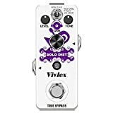 Vivlex High Gain Solo Distortion - Distorsore ad alta definizione per chitarra elettrica, mini, analogico, con interruttore a pedale LEF-301B