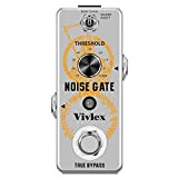Vivlex LEF-319 Noise Gate Noise Suppressor - Pedale per chitarra elettrica e basso con True Bypass con riduzione del rumore