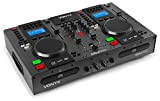 Vonyx CDJ450 DJ Workstation - 2 Lettori CD Compatibili con MP3, Funzione Bluetooth, 2 Porte USB, Mixer a 2 Canali, ...
