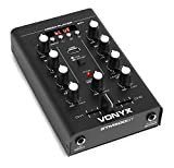 Vonyx STM500BT - Mixer DJ a 2 Canali, Funzione Bluetooth, Lettore MP3, Porta USB, Ingresso Microfono, Connessione Cuffia, Equalizzatore a ...