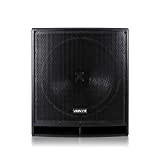 Vonyx - Subwoofer attivo amplificato, per DJ e discoteca, sub-bass PA, 46 cm, 1200 W