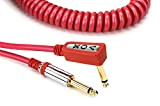 VOX VCC090RD 29.5-Feet Vintage Coiled Right Angle Stereo Guitar Instrument Cable, Red (japan import)
