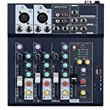 Weymic Professional Mixer for Recording DJ Stage Karaoke Music Application (F4)