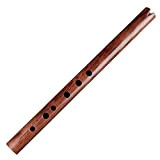 WGOEODI Flauto di bambù Verticale, Flauto per clarinetto con Chiave G   , Flauto Quena di Sequoia, Marrone