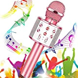 Wireless Microfono Karaoke Bluetooth per Bambini - BukyTom Microfoni Karaoke Senza Fili Microfono Cambia Voce Portatile Karaoke Regalo Giocattolo Compatibile ...