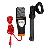 WNUV Microfono a condensatore, Accessorio per PC Microfono Stereo cablato da 1,5 V per QQ per MSN per SKYPE per ...