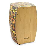 World Rhythm Caj3 Cajon Tamburo Box Cajon Full Size Con Superficie Di Gioco In Legno Naturale e Lacci Completamente Regolabili