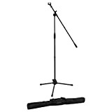 World Rhythm WR-502 Boom Asta per microfono e clip per microfono - Asta per microfono regolabile in altezza con base ...