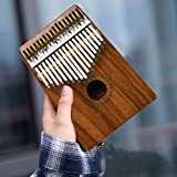 wosume EQ Kalimba, 17 Tasti EQ Kalimba Electric Finger Thumb Piano Pickup Hi-Fi Integrato con interfaccia Audio