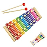 Xilofono per Bambini Giocattolo Musicale in Legno Glockenspiel strumenti musicali Set Percussione Strumenti Musical Per bambini Piccoli