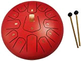 XQHD 12 Pollici 13 Note Tamburo in Acciaio, Steel Tongue Drum Tamburi d'Acciaio per Yoga Meditazione Intrattenimento,E