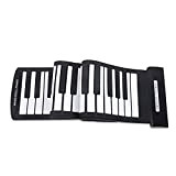 XUYUE Pianoforte Verticale,Portable Rotola-up Piano Tastiera Rotolo Piano61 Chiavi Flessibile USB Midi Mano Elettronica