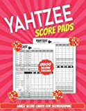 Yahtzee Score Pads: 8500 Score Throws for Scorekeeping, Yahtzee Score Cards, Dice Board Game Book for Gift