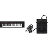 Yamaha Digital Keyboard Piaggero NP-12B – Tastiera Digitale Portatile con 61 tasti ideale per principianti – Nero & FC5 Pedale ...