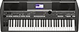 Yamaha Digital Keyboard PSR-S670, Tastiera Digitale con 61 Tasti Dinamici, Suoni di Strumenti Realistici, Stili e Funzioni DJ, Nero