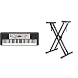 YAMAHA Digital Keyboard YPT-260, Tastiera Digitale Portatile con 61 Tasti & RockJam Xfinity Doublebraced Pre Assemblato Basamento della Tastiera Altamente ...