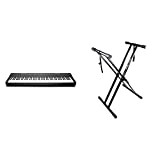 Yamaha Digital Piano P-125B Pianoforte Digitale Compatto, Dinamico E Potente, Design Elegante & Rockjam Xfinity Doublebraced Pre Assemblato Basamento Della ...
