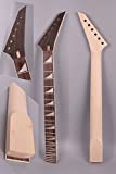 Yinfente collo della chitarra elettrica di ricambio 24 fret 64,8 cm legno di acero palissandro tastiera
