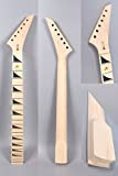 Yinfente Unfinished chitarra elettrica collo replacement 24 fret 64,8 cm in legno di acero fretboard