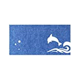 Z-XIYIN Blue Wall Felt conferenze, Camera creatività Sticker Dolphin Parete for Bambini Kindergarten Carta da Felt Consiglio di Feltro Tavolo ...
