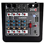 ZED-6 mixer analogico a 6 input (2 Mic/Line, 2 Stereo) per musicisti, cantanti, locali