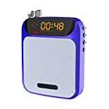 ZED- Mini Amplificatore di Voce da Cintura Portatile con Senza Fili icrofono Amplificatore vocale con Batteria al Litio da 1800mAh ...