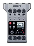 Zoom PodTrak P4 Podcast Recorder, alimentato a batteria, 4 ingressi per microfono, 4 uscite per cuffie, Ingresso per telefono, Audio ...