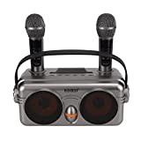 Zunate Sistema Microfonico Wireless 5.0 SD-326, Doppio Microfono Chorus Home Karaoke Cantando, Scheda TF di Supporto, Disco U, Ricarica Automatica