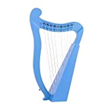 ZUOMU Arpa della Lira Arpa Lira 19 Corde Mandolino Classico Arpa Lira Professionale in Legno (Color : 19 Blue)