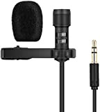 ZYF Microfono Karaoke Microfono Microfono Clip-on Omnidirezionale Mic Condenser Microfono Audio registratore per la casa Crea un'atmosfera (Colore: Nero, Dimensione: ...